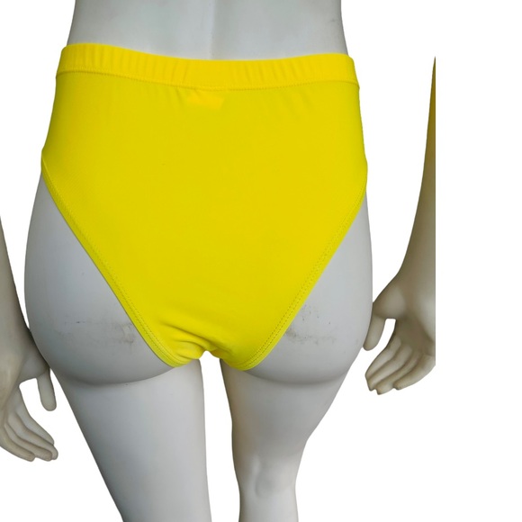 Yellow High Waist Bikini Women’s Swimsuit Set - Picture 3 of 7